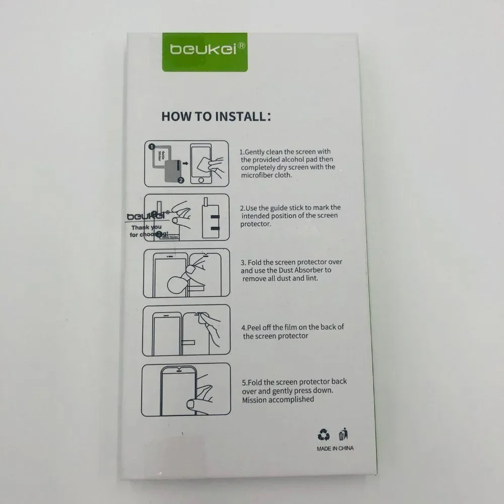 Brand New BEUKEI Tempered Glass For LG‎ Stylo 7 Screen Protector